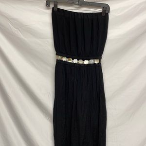 Angels by the Sea Hawaii Black & Shell Dress XS